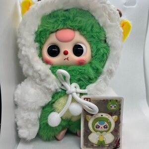 Kawaii Baby Three I am not a warrior Sheep Goat Frog bag charm keychain plushy